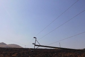 Yine Anız Yangını 6 Köy Elektriksiz Kaldı