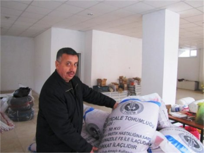 Hisarcık da Çiftçilere Sertifikalı Tohumluk