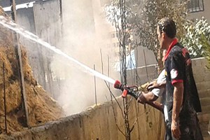 Siverek te 50 Ton Saman Yandı