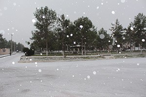 Samsat ta Kar Yağdı Çiftçinin Yüzü Güldü