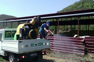 Manavgat ta Besihaneler İlaçlandı