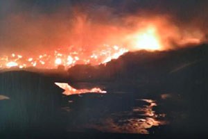 Çiftlikte Çıkan Yangında 5 Bin Balya Saman Kül Oldu