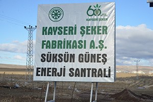 Kayseri Şeker Güneş Enerjisi İle Elektrik Üretecek