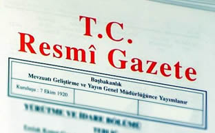 Resmi Gazete de Yayımlanarak Yürürlüğe Girdi