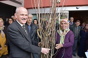 Çiftçilere 11 Bin Meyve Fidanı Dağıtıldı