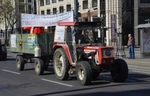 Avusturya da Çiftçi Eylemi