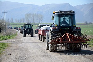 İnönü de Kantar Protestosu