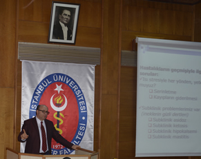 Tahir S Yavuz İstanbul Veteriner Fakültesinde Çiftlik Veteriner Hekiminin Sorumlulukları Konulu Bir Sunum Yaptı