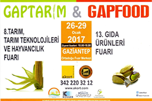 GAPTARIM VE GAPFOOD Fuarları Perşembe Günü Açılıyor