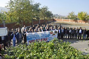 Üreticilere Zeytin ve Badem Fidanı Desteği