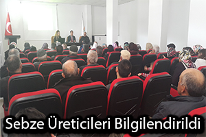 Örtüaltı Sebze Yetiştiriciliği Yapan Üreticilere Eğitim Verildi