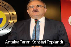 Antalya Tarım Konseyi Toplandı