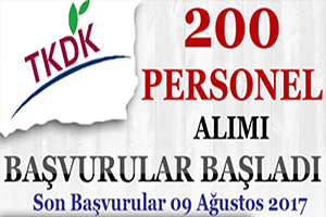 TKDK Personel Alımı Başvurular Başladı