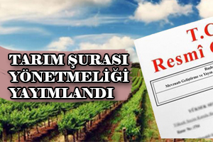 Tarım Şurası Yönetmeliği Yayınlandı