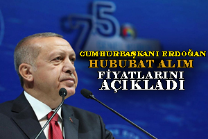 Cumhurbaşkanı Recep Tayyip Erdoğan Hububat Fiyatlarını Açıkladı