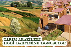 Tarım Arazileri Hobi Bahçesine Dönüşüyor