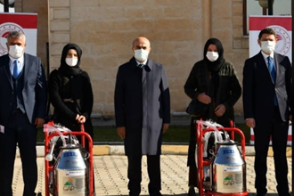 Mardin de Süt Sağım Makinesi Dağıtıldı