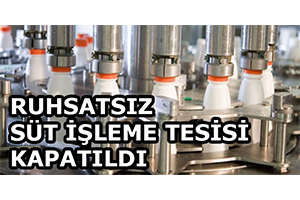 Ruhsatsız Süt İşleme Tesisi Kapatıldı