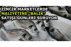 Zincir Marketlerde Maliyetine Balık Satışı Günleri Sürüyor