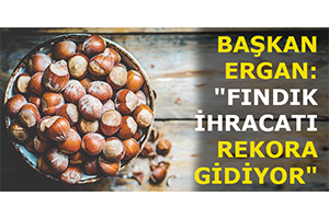 Başkan Ergan Fındık İhracatı Rekora Gidiyor