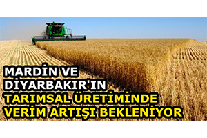 Mardin Ve Diyarbakır ın Tarımsal Üretiminde Verim Artışı Bekleniyor