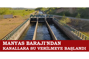 Manyas Barajı ndan Kanallara Su Verilmeye Başlandı