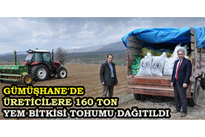 Gümüşhane de Üreticilere 160 Ton Yem Bitkisi Tohumu Dağıtıldı