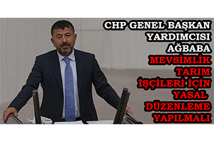 CHP Genel Başkan Yardımcısı Ağbaba Mevsimlik Tarım İşçileri İçin Yasal Düzenleme Yapılmalı