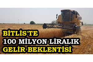 Bitlis`te 100 Milyon Liralık Gelir Beklentisi