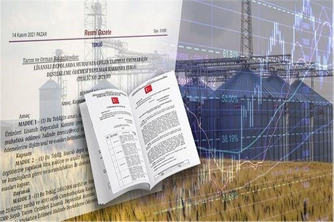 LİSANSLI DEPOLARDA MUHAFAZA EDİLEN ÜRÜNLERE YÖNELİK DESTEKLER BELLİ OLDU