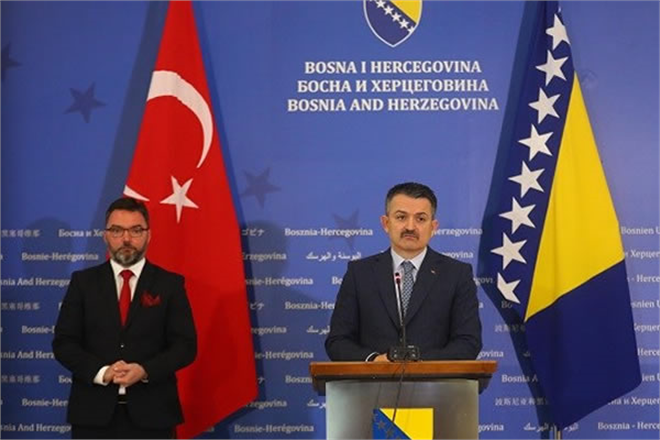 BAKAN PAKDEMİRLİ BOSNA HERSEK BASIN TOPLANTISINA KATILDI