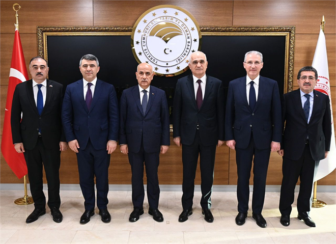 BAKAN KİRİŞCİ AZERBAYCAN BAŞBAKAN YARDIMCISI MUSTAFAYEV VE BERABERİNDEKİ HEYET İLE GÖRÜŞTÜ