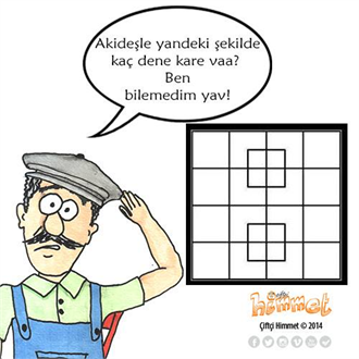 Akideşle yandeki şekilde kaç dene kare vaa Ben bilemedim yav