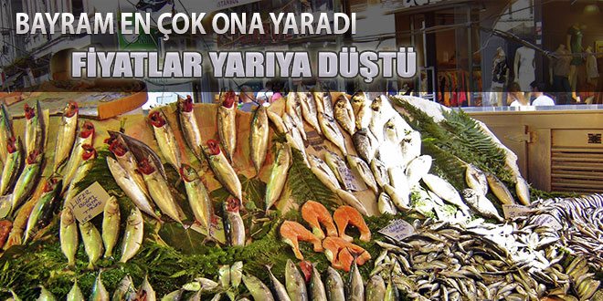 BALIK FİYATLARI YARI YARIYA DÜŞTÜ