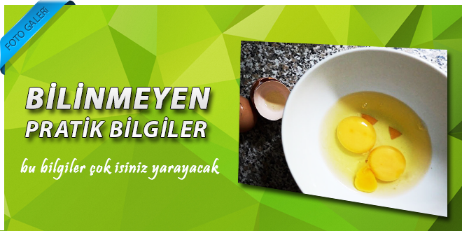 Bilinmeyen Pratik bilgiler