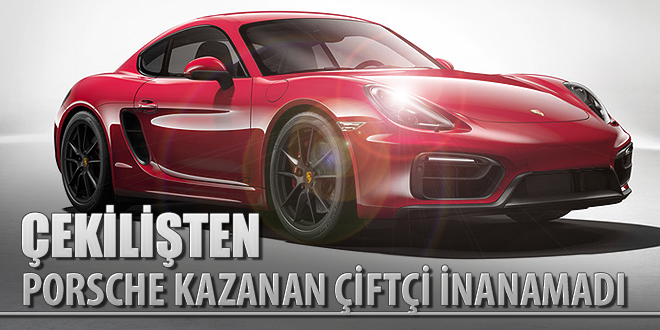 Çekilişten Porsche kazanan çiftçi inanamadı