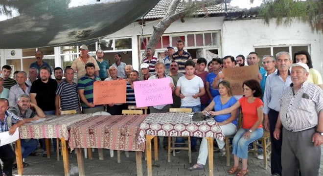 TAŞ OCAĞINA KARŞI ÖDEMİŞLİLER AYAKTA