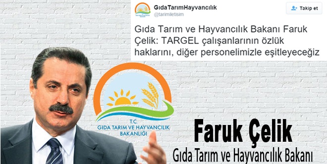 TARGEL PERSONELİNE MÜJDE