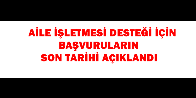 BAŞVURULAR BİRAN ÖNCE YAPILMALI