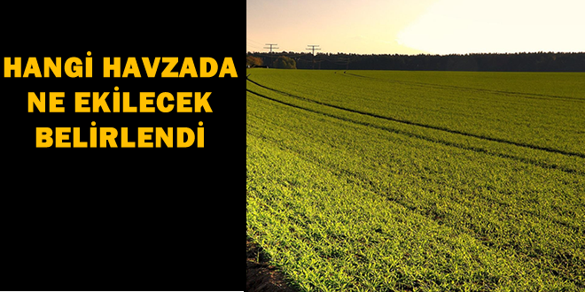 BELİRLENEN HAVZALARIN EKİM PLANI YAPILDI