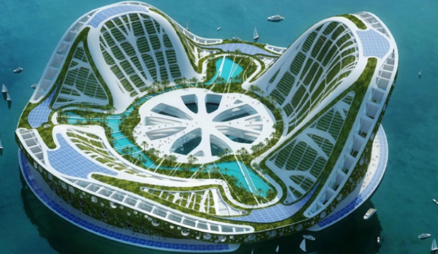 İklim Değişikliğine Karşı Ekolojik Yüzen Evler Lilypad